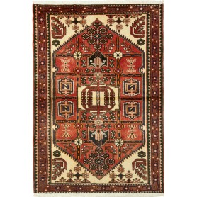 Tappeto Medaglione Terracotta Crema 104x150 Cm