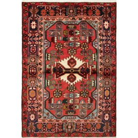Tappeto Geometrico Rosso Blu 110x160 Cm