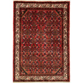Tappeto Astratto Rosso Blu 110x155 Cm