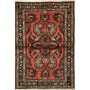 Tappeto Medaglione Terracotta Nero 104x155 Cm