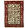 Tappeto Geometrico Avorio Rosso 104x148 Cm