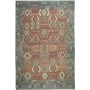 Tappeto Kilim Afghanistan Geometrico Azzurro Terracotta 402x