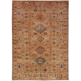 Tappeto Kazak Fine Pakistan Astratto Marrone Policromo 149x2