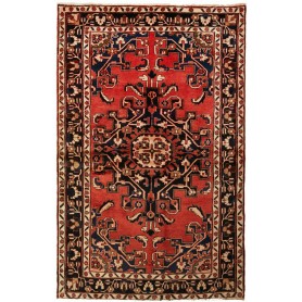 Tappeto Medaglione Rosso Blu 132x195 Cm