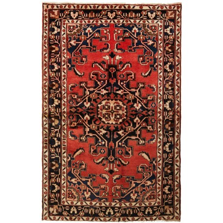 Tappeto Medaglione Rosso Blu 132x195 Cm