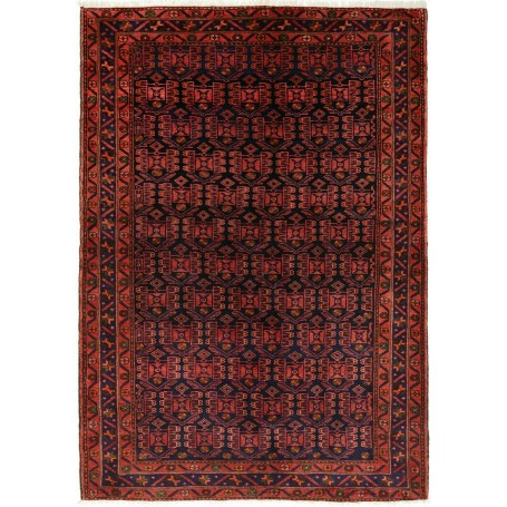 Tappeto Geometrico Blu Notte Terracotta 143x200 Cm