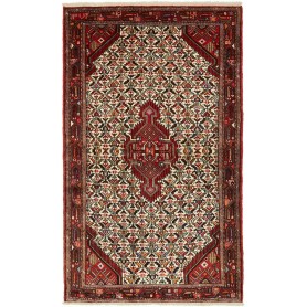 Tappeto Medaglione Beige Rosso 128x208 Cm