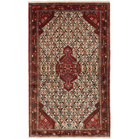 Tappeto Medaglione Beige Rosso 128x208 Cm