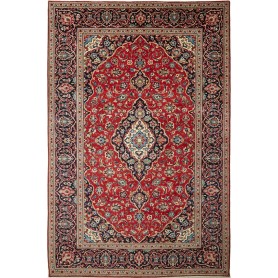 Tappeto Ardakan Persia Medaglione Rosso Blu 195x300 Cm