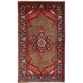 Tappeto Geometrico Blu Rosso 132x228 Cm