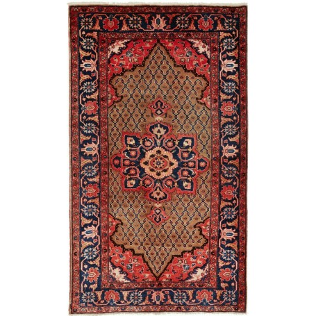 Tappeto Geometrico Blu Rosso 132x228 Cm