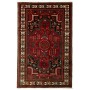 Tappeto Medaglione Rosso Blu Scuro 134x212 Cm