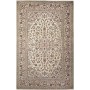 Tappeto Kashan Persia Medaglione Avorio Blu 195x305 Cm