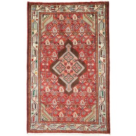 Tappeto Geometrico Rosso Marrone 80x129 Cm