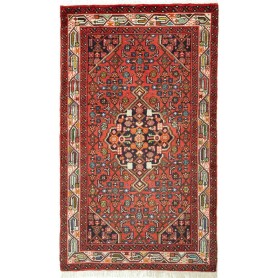 Tappeto Geometrico Rosso Blu 77x134 Cm