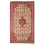 Tappeto Medaglione Rosso Crema 75x130 Cm