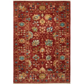 Tappeto Zigler Fine Pakistan Geometrico Rosso Bordeaux Blu P