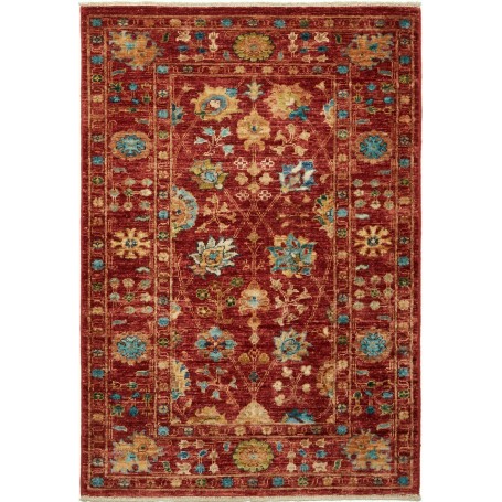 Tappeto Zigler Fine Pakistan Geometrico Rosso Bordeaux Blu P