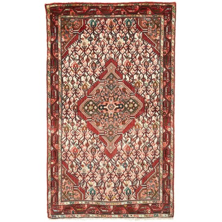 Tappeto Geometrico Rosso Crema 83x142 Cm