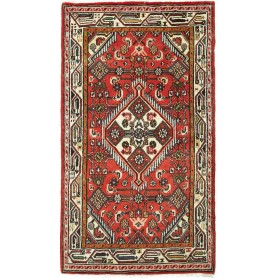 Tappeto Geometrico Rosso Crema 78x134 Cm