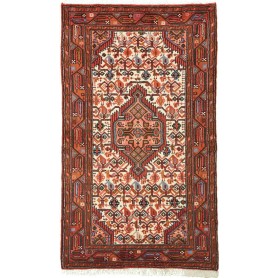 Tappeto Geometrico Crema Terracotta 72x132 Cm