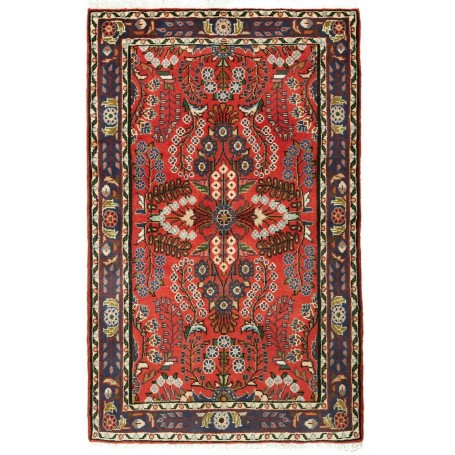 Tappeto Medaglione Rosso Blu 80x131 Cm