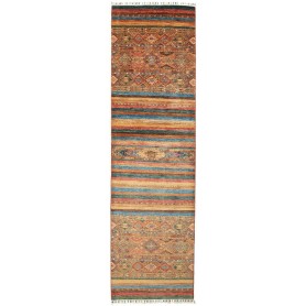 Tappeto Samarkand Pakistan Geometrico Multicolore Terra 79x2