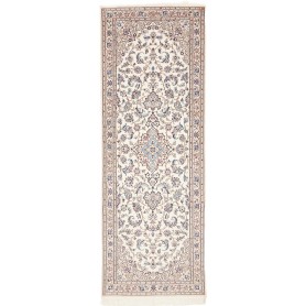 Tappeto Nain 6la Persia Medaglione Crema Blu 79x220 Cm