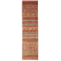 Tappeto Samarkand Pakistan Geometrico Terracotta Blu 79x308