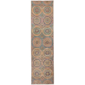 Tappeto Mamlouk Pakistan Geometrico Multicolore 79x294 cm