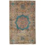 Tappeto Mamlouk Pakistan Geometrico Beige Turchese 77x127 Cm