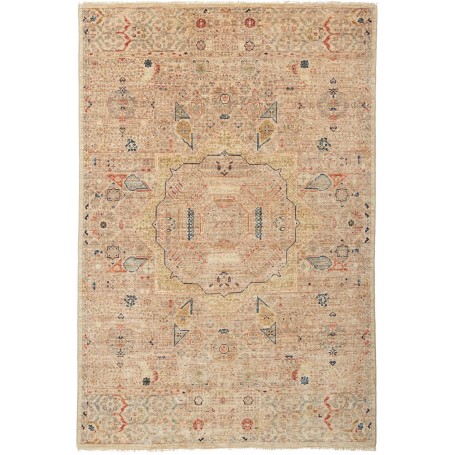 Tappeto Mamlouk Pakistan Geometrico Beige Terracotta 126x188