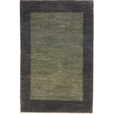 Tappeto Shayan Pakistan Geometrico Grigio Antracite Verde 15