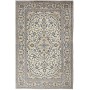 Tappeto Kashan Persia Medaglione Avorio Blu 195x305 Cm