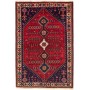 Tappeto Shiraz Persia Geometrico Rosso Blu Notte 158x237 Cm
