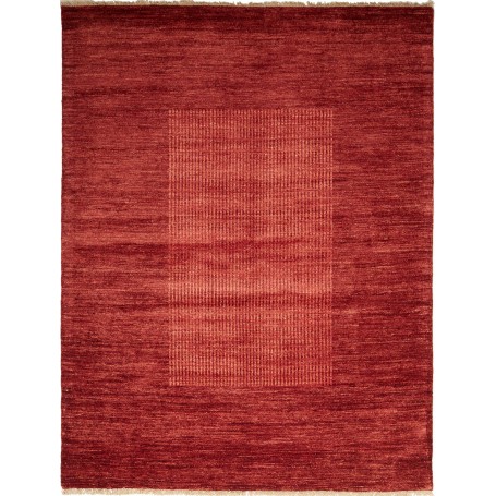 Tappeto Shayan Pakistan Geometrico Rosso Mattone 168x242 Cm