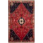 Tappeto Shiraz Persia Medaglione Rosso Blu Scuro 177x280 Cm