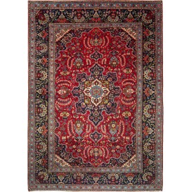 Tappeto Ardakan Persia Medaglione Rosso Blu 255x362 Cm