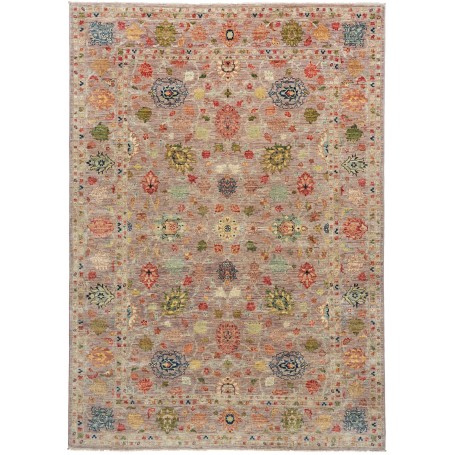 Tappeto Shahi Fine Pakistan Geometrico Malva Polveroso Multi