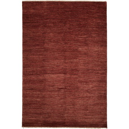 Tappeto Shayan Pakistan Tinta Unita Rosso Mattone 201x302 Cm