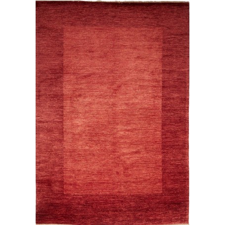 Tappeto Shayan Pakistan Geometrico Rosso Mattone 122x180 Cm
