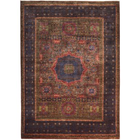 Tappeto Mamlouk Pakistan Medaglione Multicolore Blu Notte 16