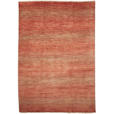 Tappeto Shayan Pakistan Astratto Rosso Beige 78x125 Cm