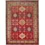 Tappeto Kazak Fine Pakistan Astratto Rosso Beige 293x398 Cm