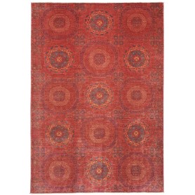 Tappeto Mamlouk Pakistan Astratto Rosso Blu 204x293 Cm