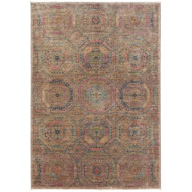 Tappeto Mamlouk Pakistan Geometrico Beige Policromo 124x180