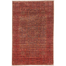 Tappeto Mamlouk Pakistan Astratto Rosso Mattone Blu 98x151 C