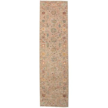 Tappeto Zigler Fine Pakistan Floreale Beige Taupe 79x296 cm