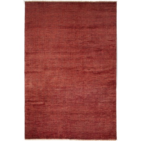 Tappeto Shayan Pakistan Tinta Unita Rosso Mattone 255x348 Cm