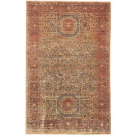 Tappeto Mamlouk Pakistan Geometrico Ruggine Oro 100x158 cm